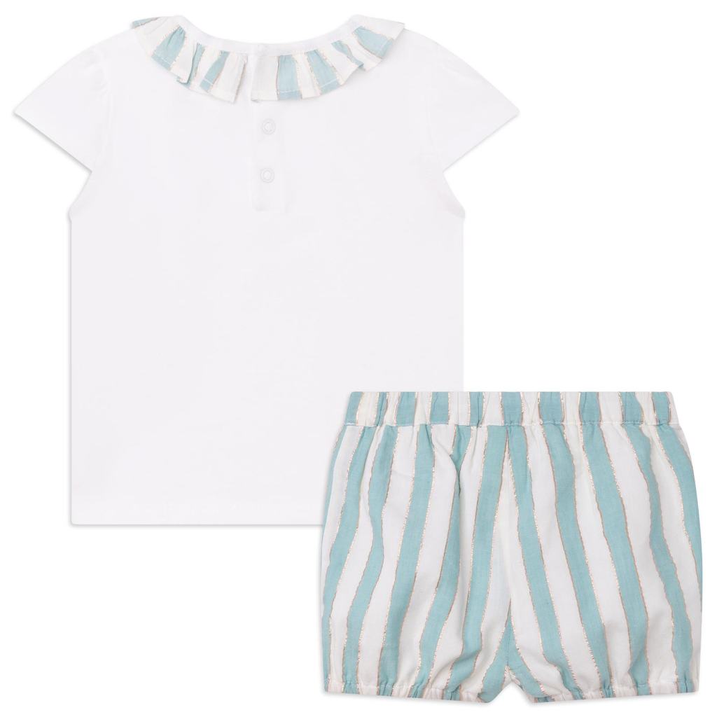 CARREMENT BEAU T SHIRT & SHORTS SET Y08034
