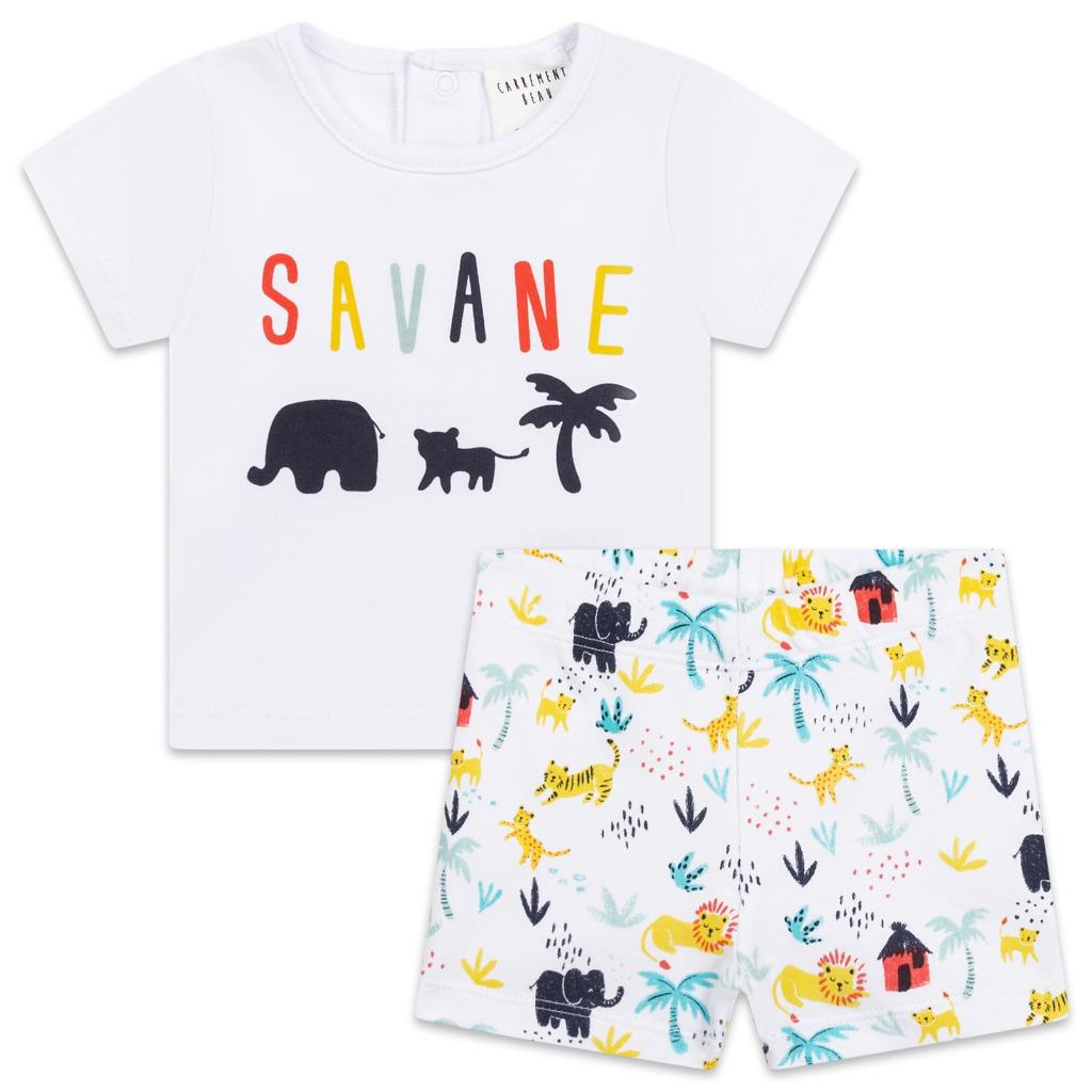 CARREMENT BEAU T SHIRT &amp; SHORTS SET Y98168