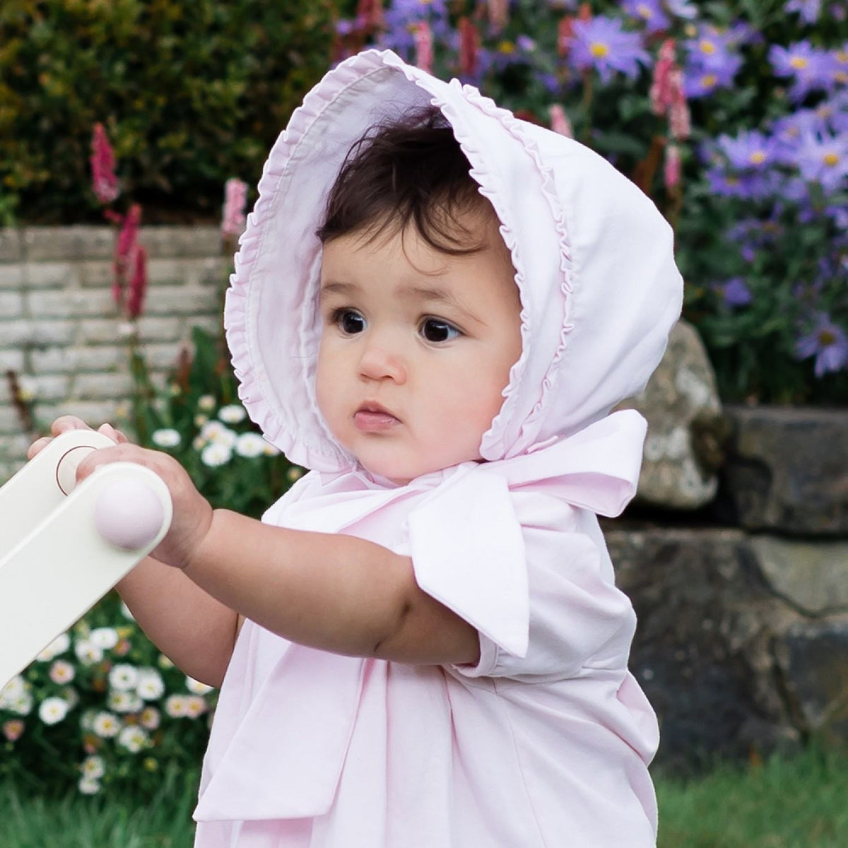 EMILE ET ROSE FRILLED BONNET 4765 P